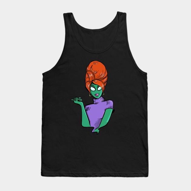 alien beehive Tank Top by Lambdog comics!